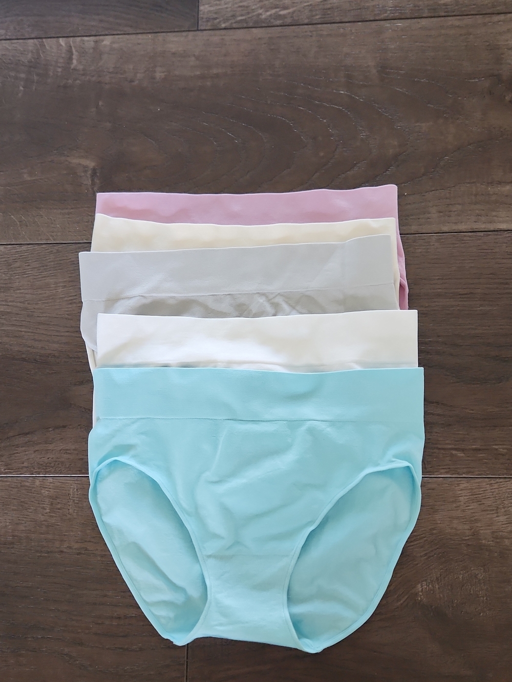 Carole Hochman  Seamless High-Waist Underwear Pack of 5 - Pastel Colors